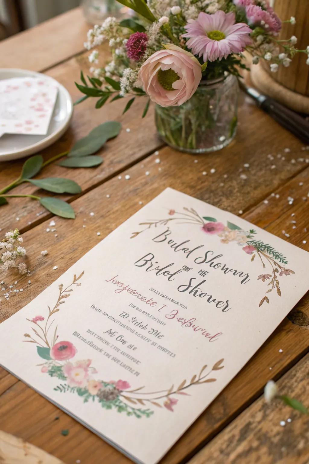 Personalize your tea party with custom invitations.