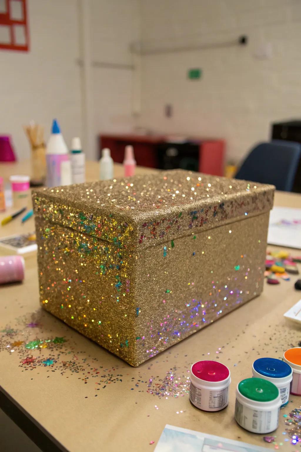 A glittery glam box that adds a sparkling touch to your Valentine's celebration.