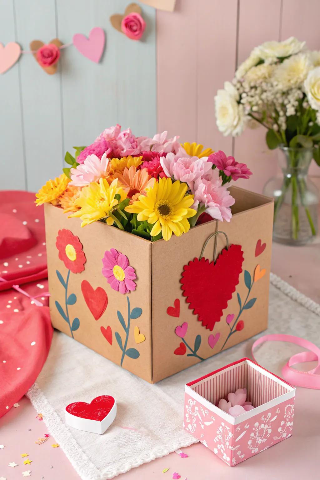 Let your creativity bloom with a floral fantasy box that can brighten any space.