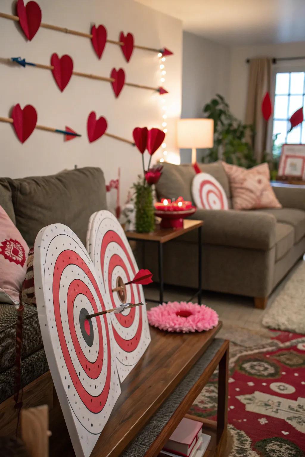 Test your aim with this playful Cupid's Arrow Toss game.