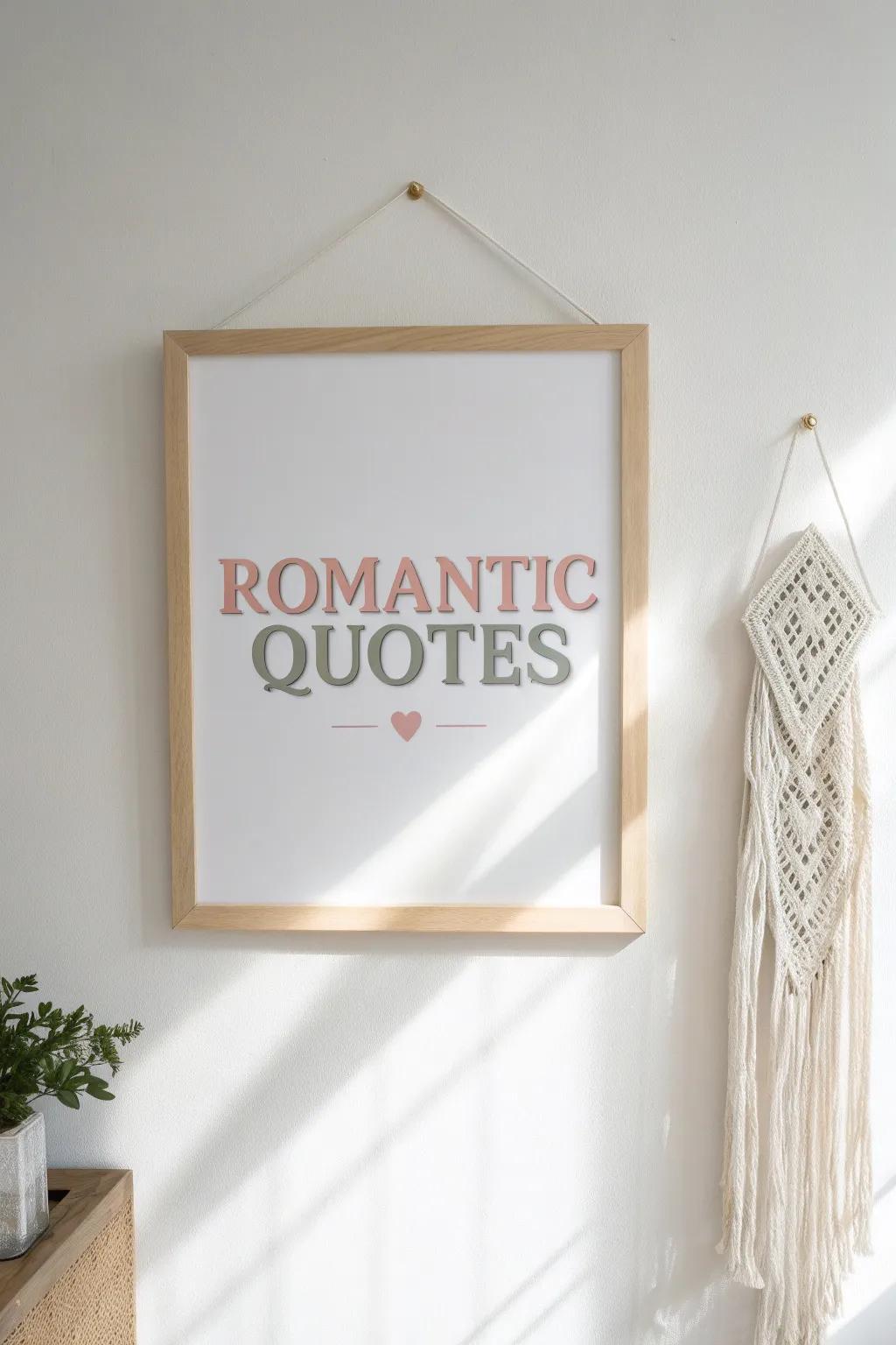 Craft the perfect Valentine’s Day gift with this romantic quotes poster, blending minimalist elegance with a touch of boho charm.