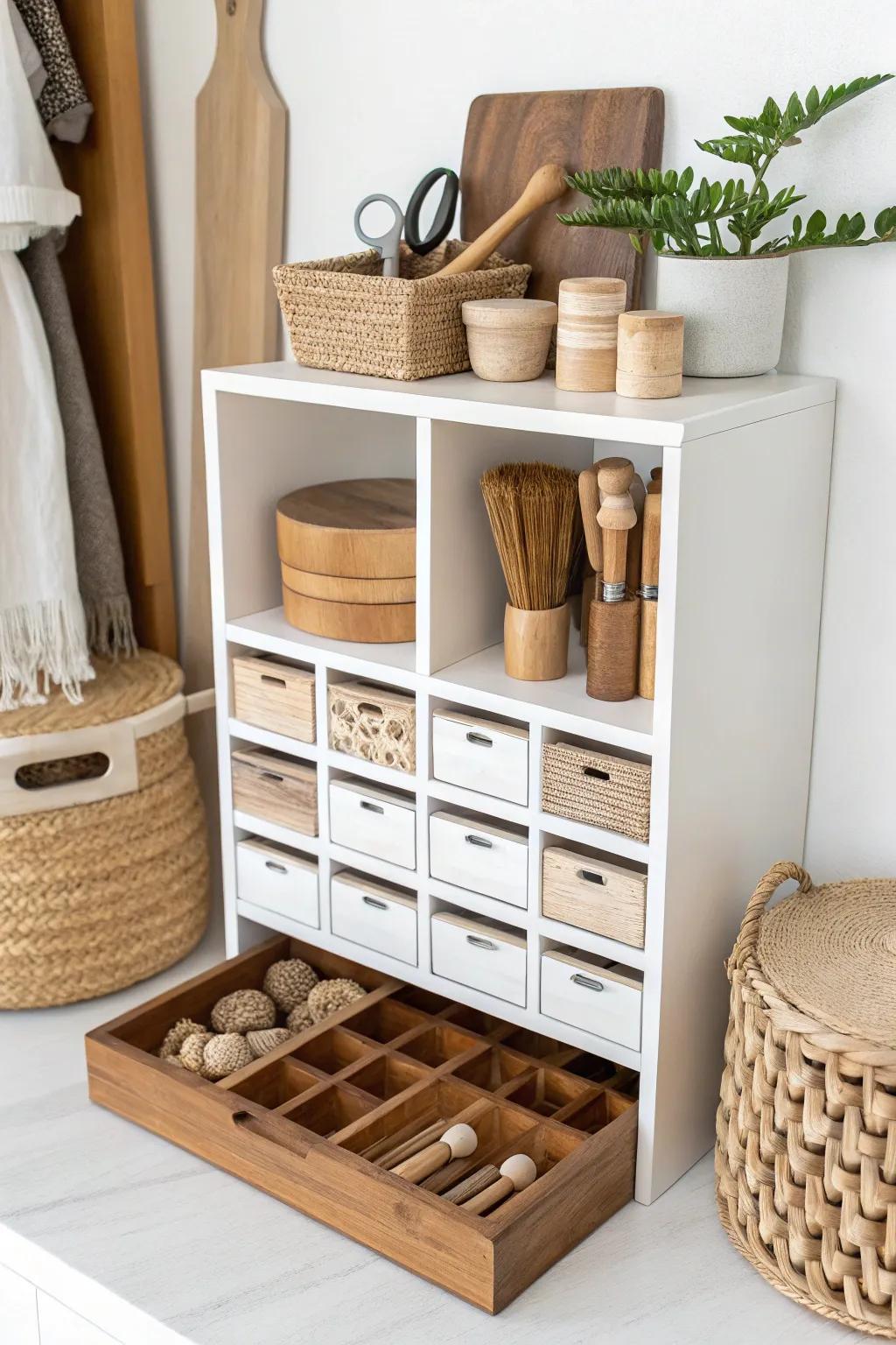 Craft your dreams on the go with this beautifully organized portable workshop.