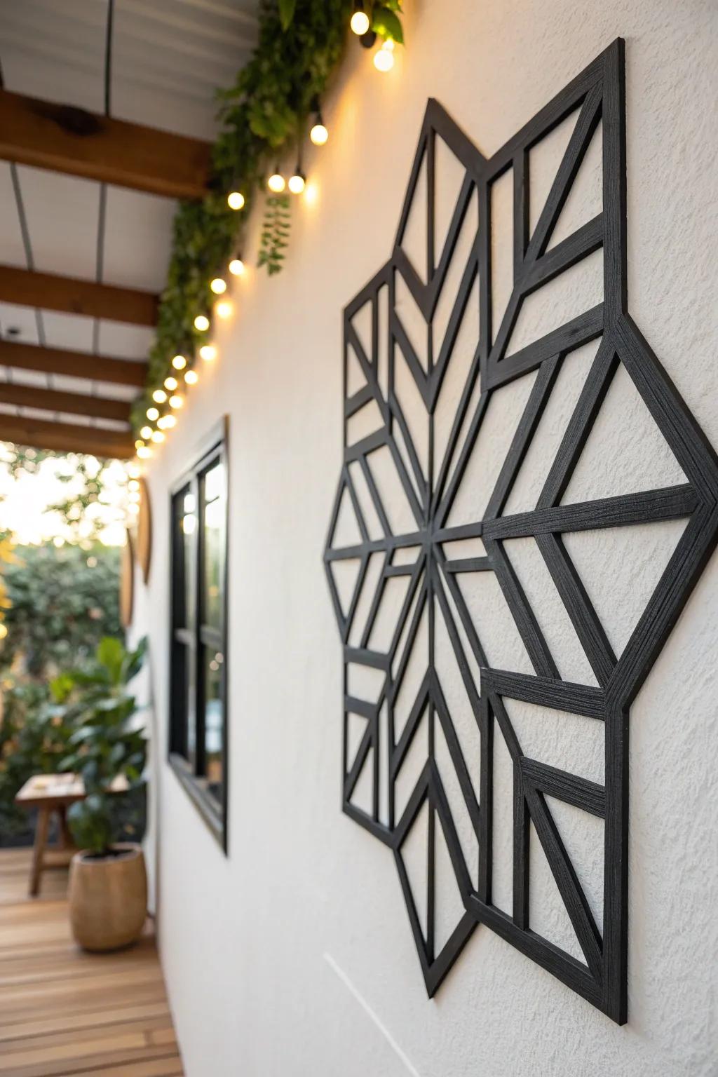 Elevate your space with chic vinyl wall art, where simplicity meets elegance.