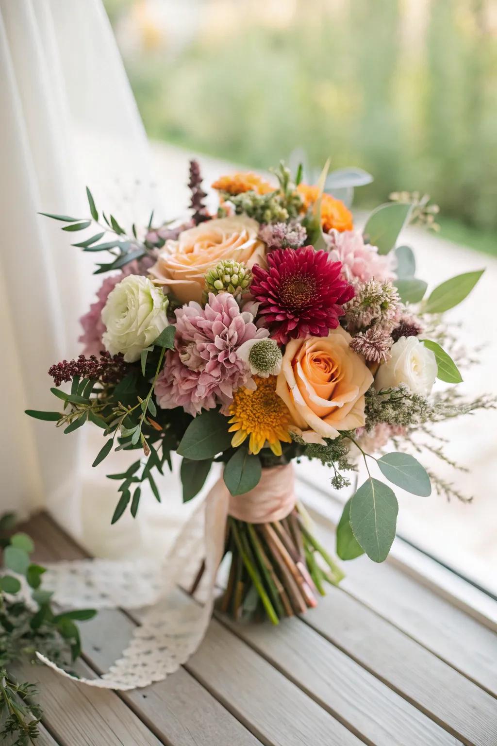 Handcrafted bouquets using fresh, seasonal flowers