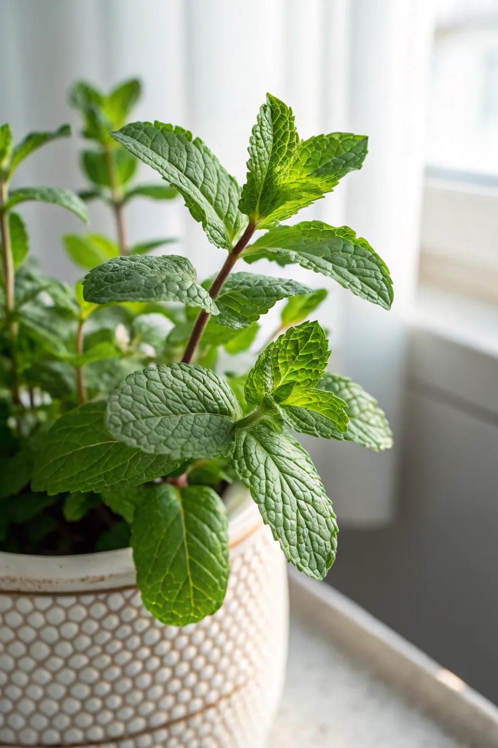 Minty Fresh: Transform your morning tea with homegrown mint magic.