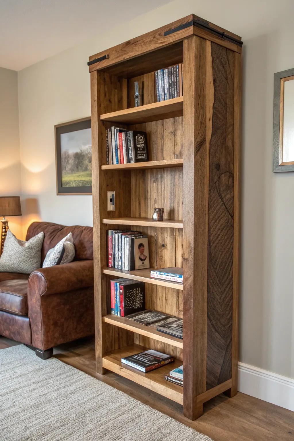 Transform leftover wood into a stylish and functional bookshelf, where craftsmanship meets creativity.