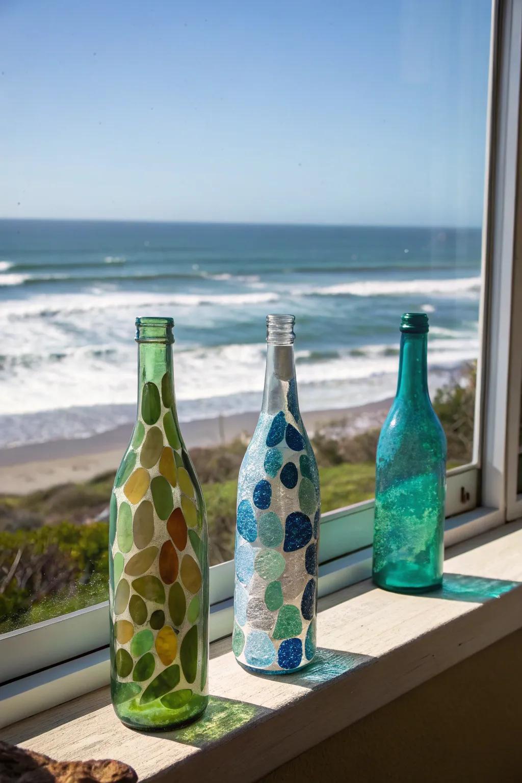 Create the serene look of sea glass with ease.