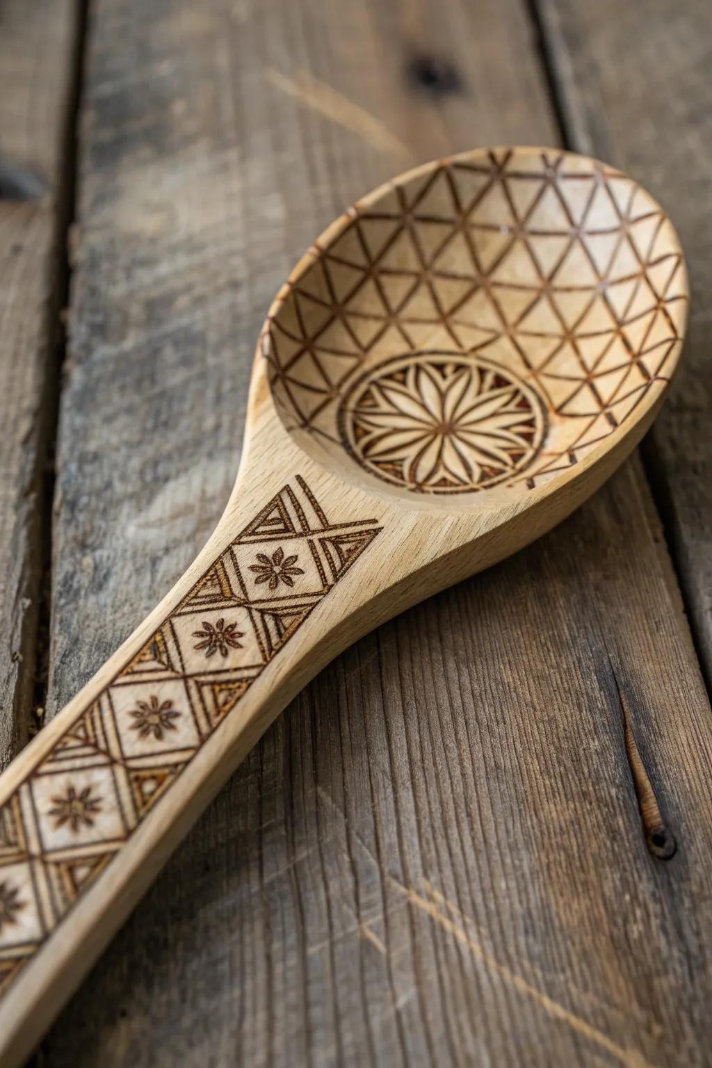 Elevate your kitchen with this geometric masterpiece - where artistry meets functionality.