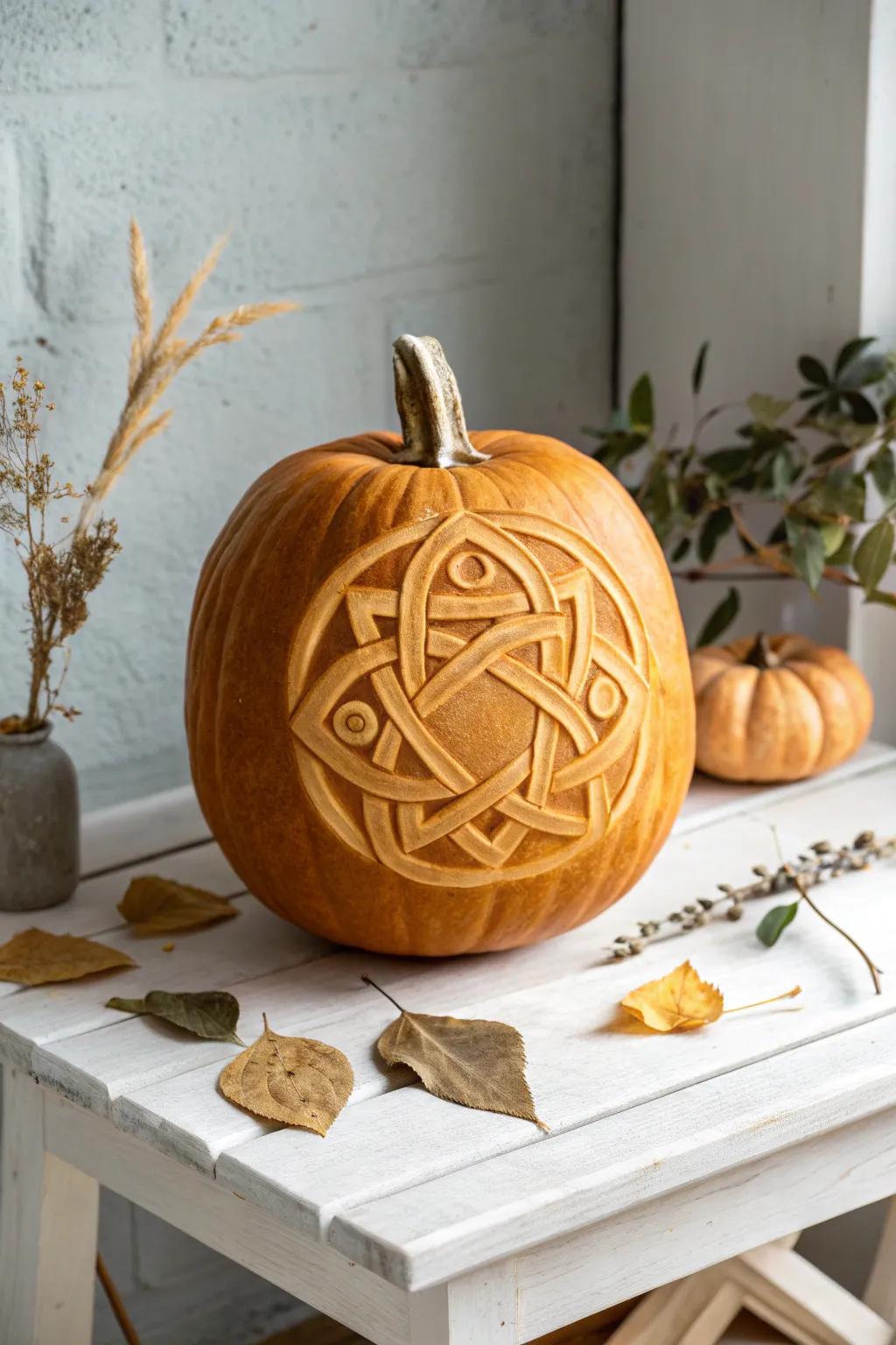 Celebrate heritage with artful pumpkin carvings that connect to your roots.