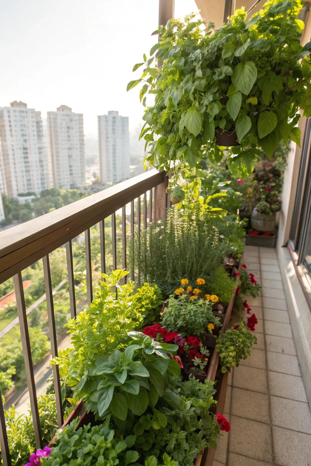 Grow upwards with a space-saving vertical garden.