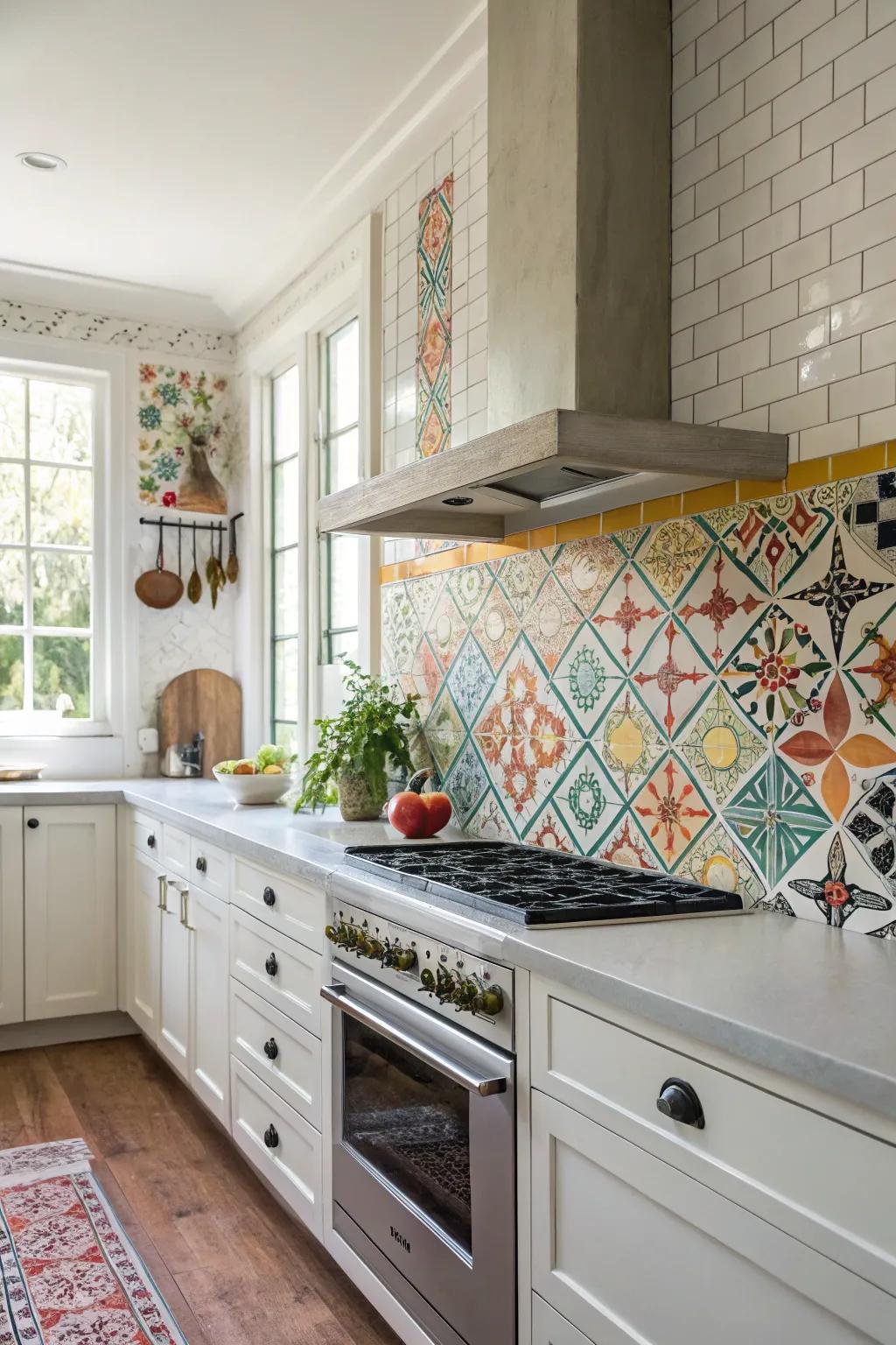 Handmade Zellige tiles bring authenticity and charm.