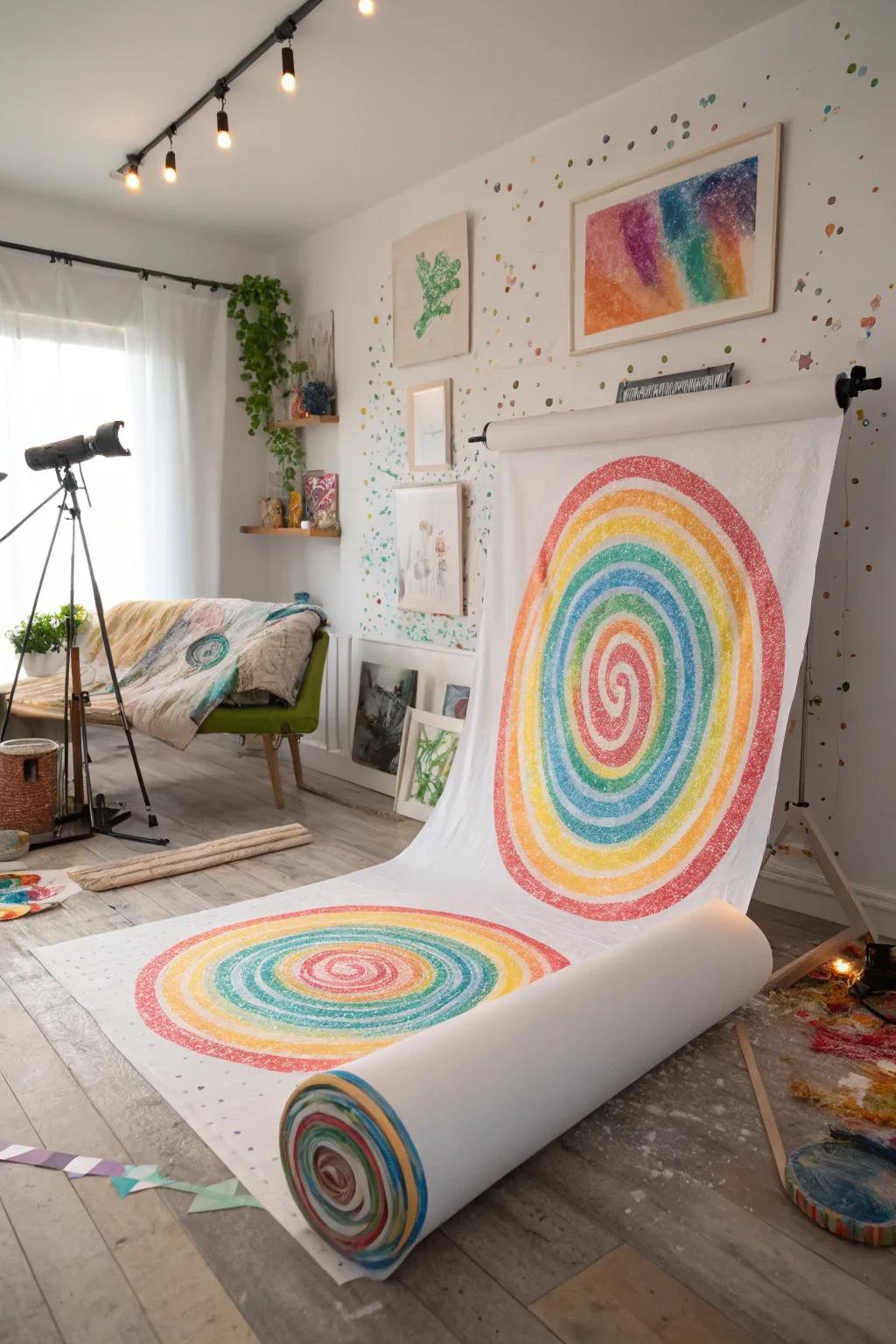 A whimsical jelly roll adds a playful twist to the home studio.