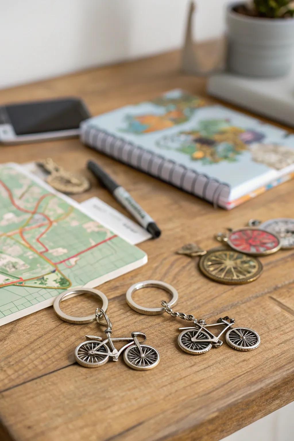 Hobby-inspired keychains: a nod to shared passions and pastimes.