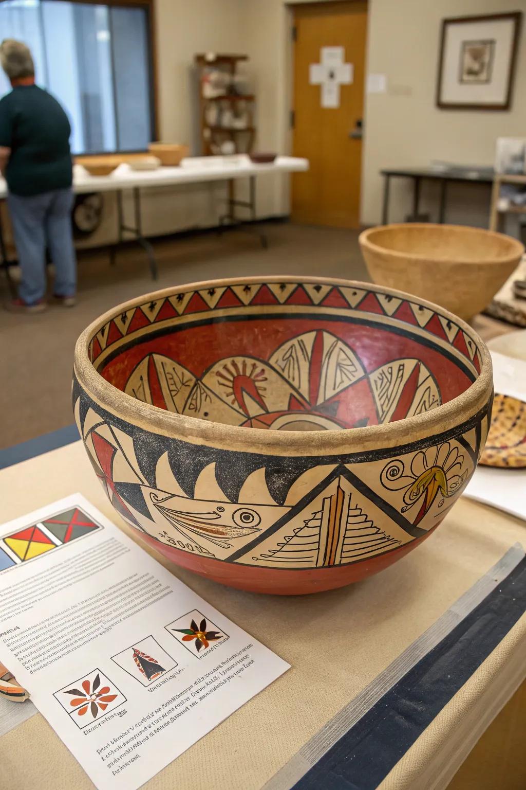 A Cliff Polychrome bowl: a perfect blend of form and function.