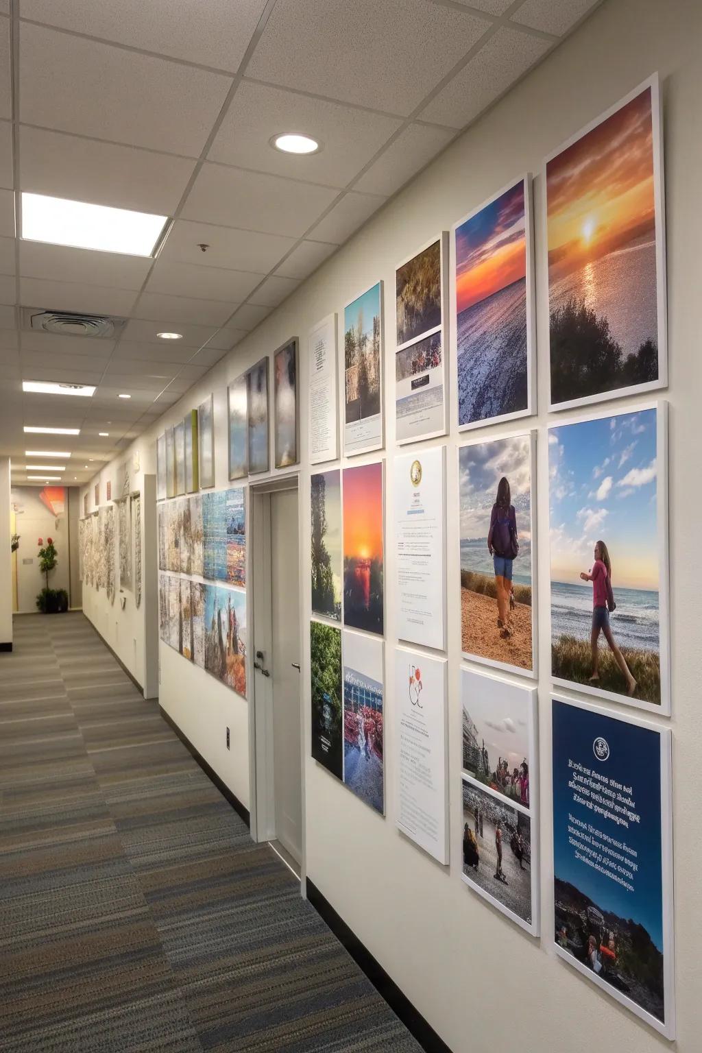 Motivational posters that inspire and uplift the office environment.