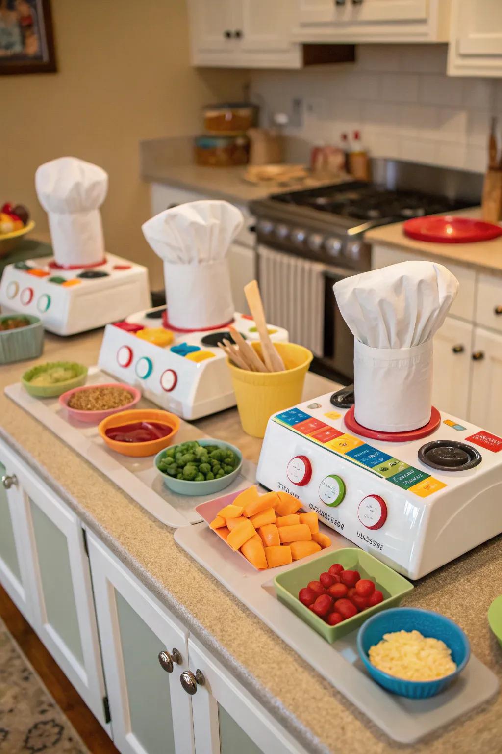 Cook up fun with a Tiny Chef theme.