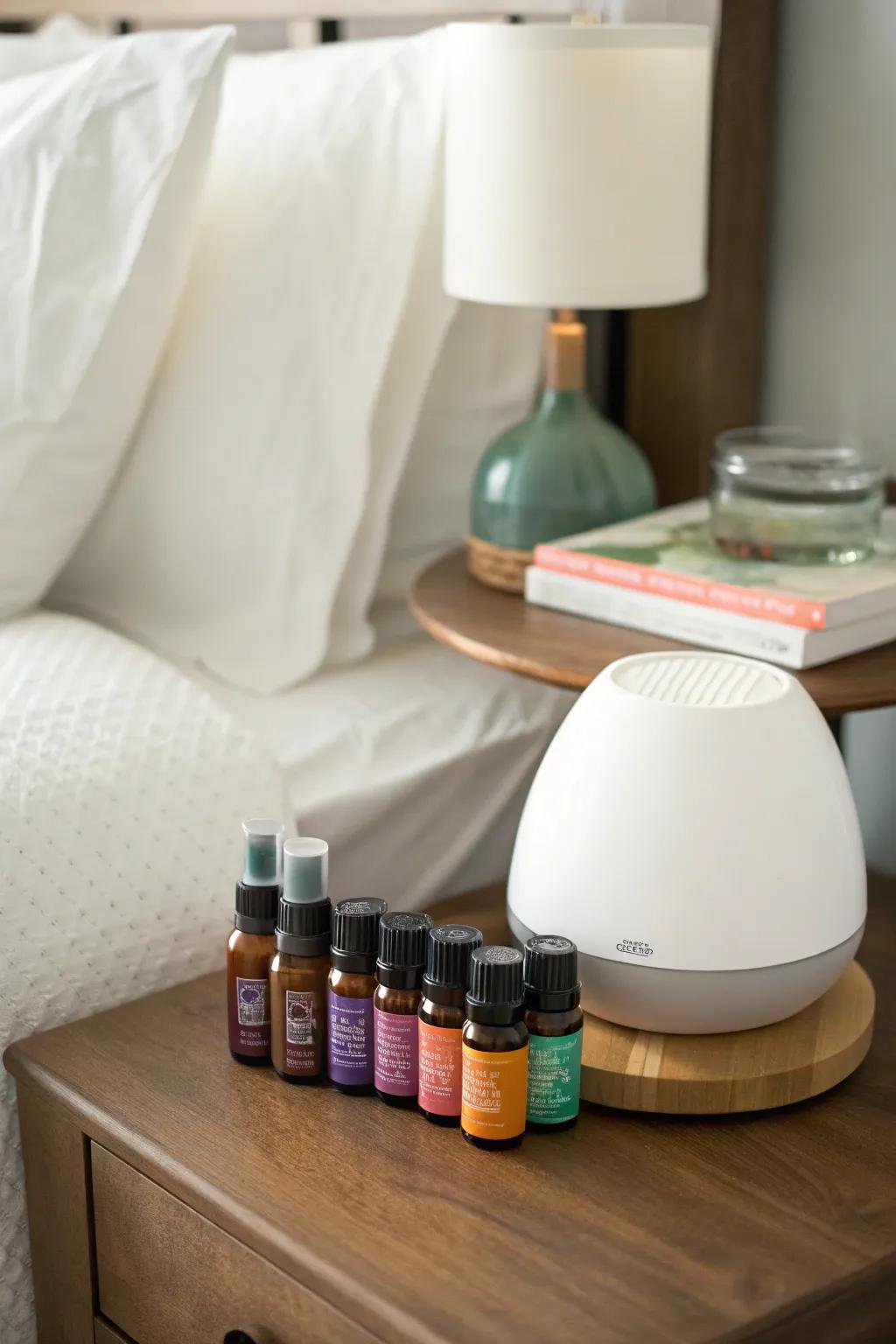 Aromatherapy kit to create a calming home environment.