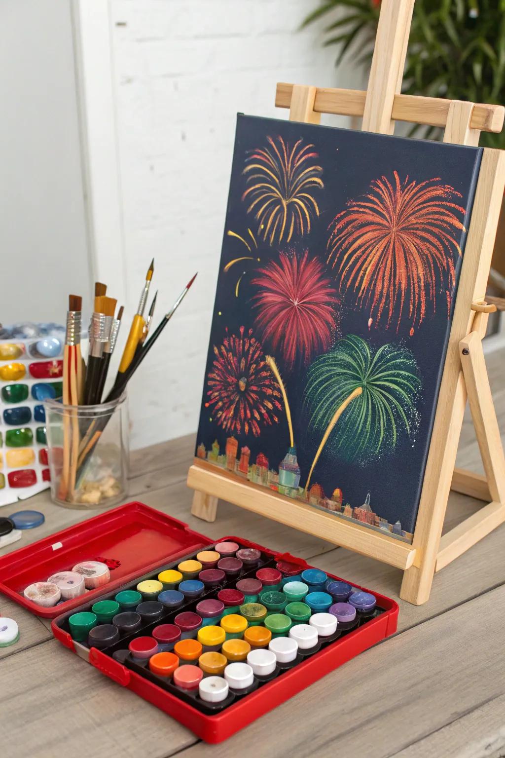 Art in action: Firework art kit for creative fun