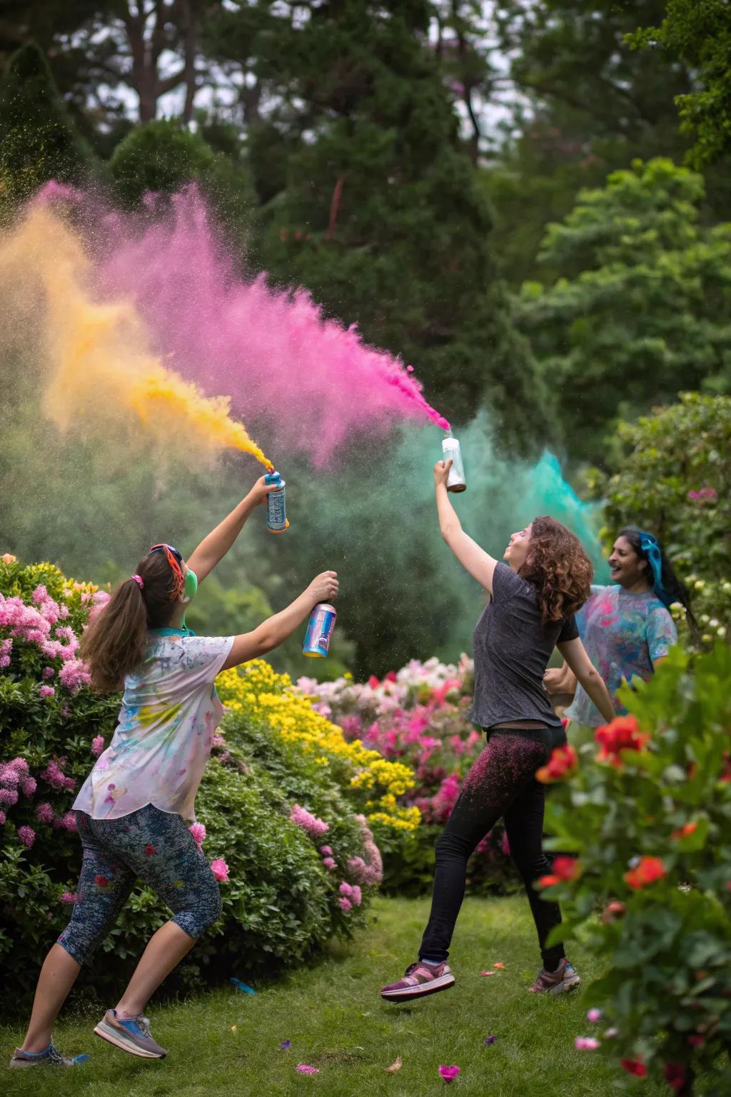 An exhilarating 'Shake and Spray' gender reveal.