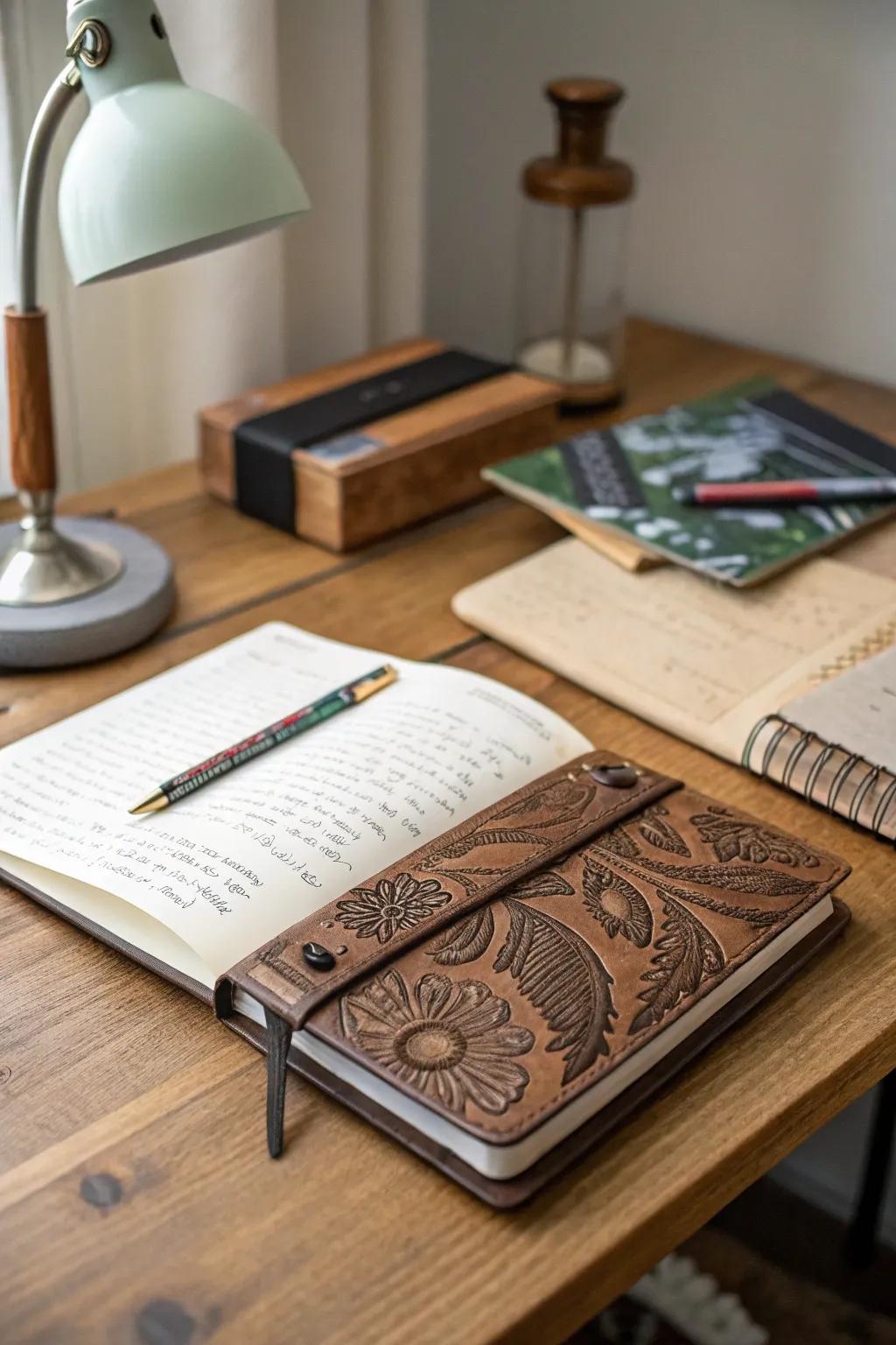 A beautifully personalized notebook for writing and creativity.