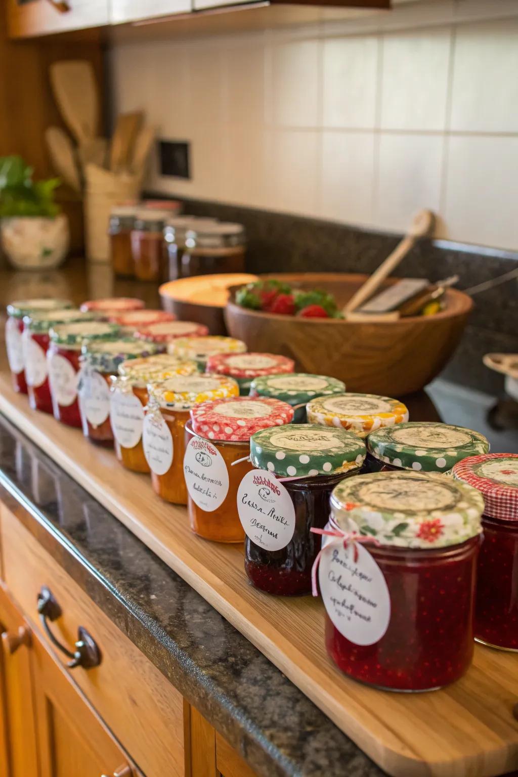 Homemade jam that spreads sweetness and warmth.