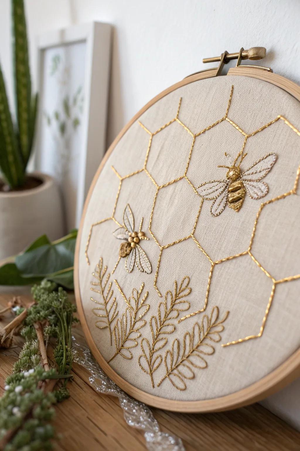 Embrace the art of simplicity with honeycomb embroidery, where craftsmanship meets natural beauty.