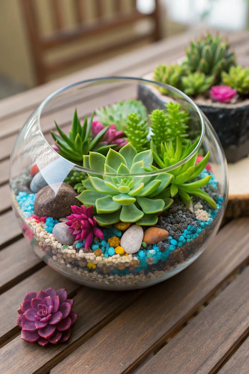 Bring nature indoors with a DIY terrarium.