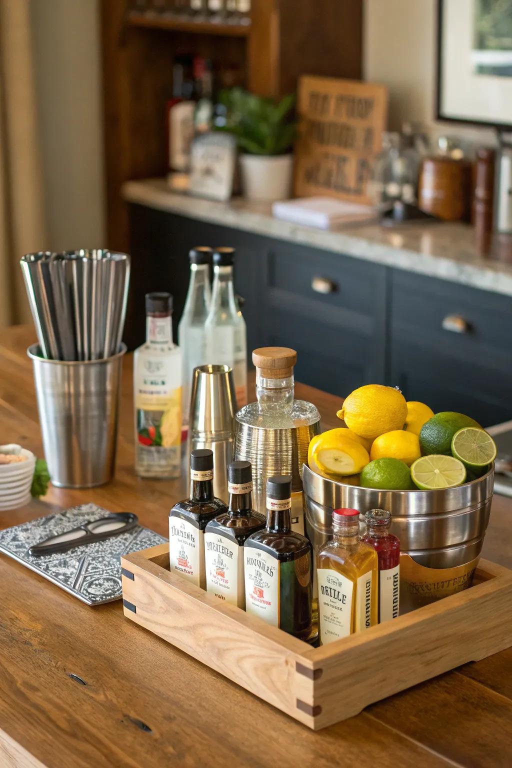 Mix up your favorite drinks with a DIY cocktail kit.