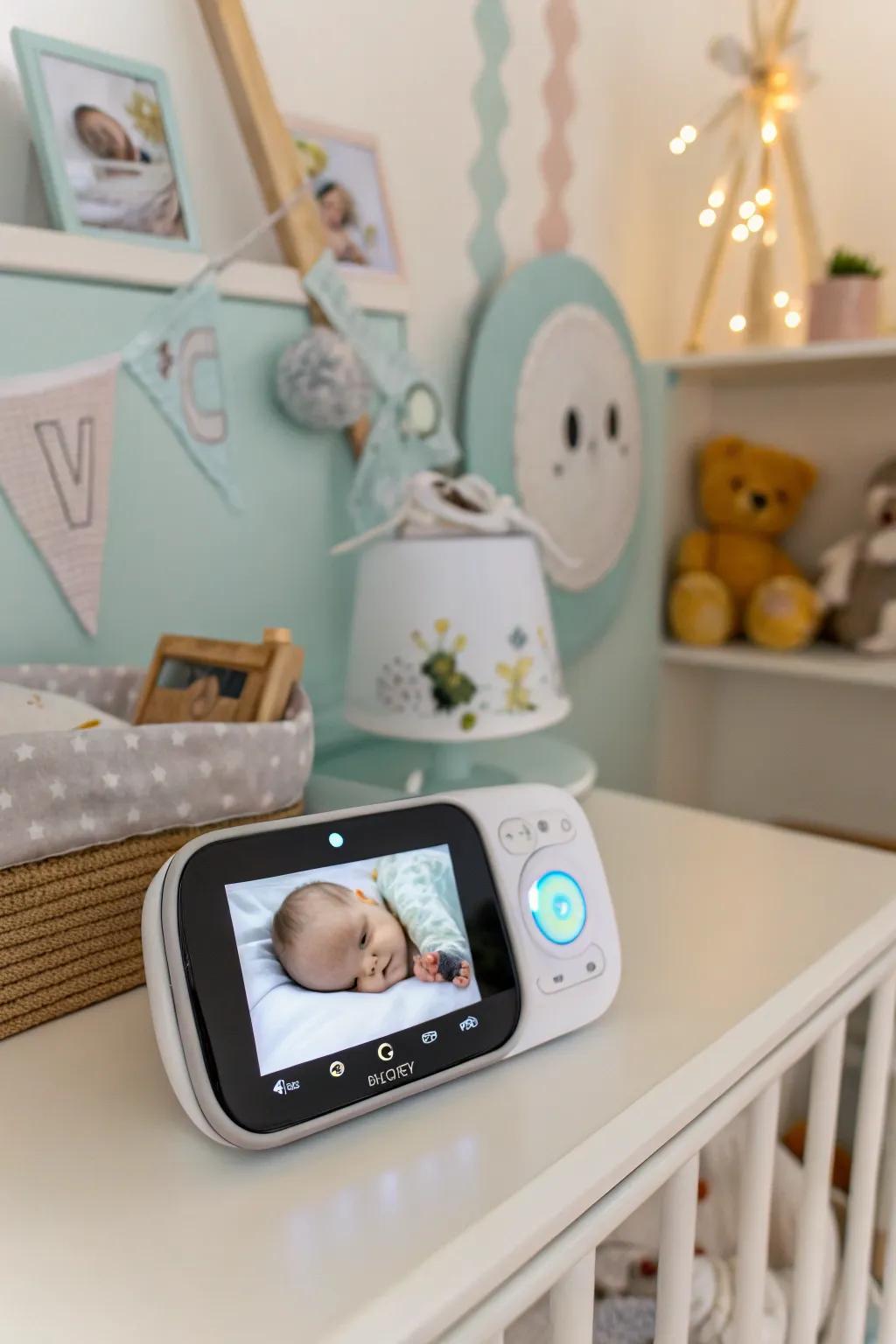 A baby monitor for peace of mind and convenient monitoring.