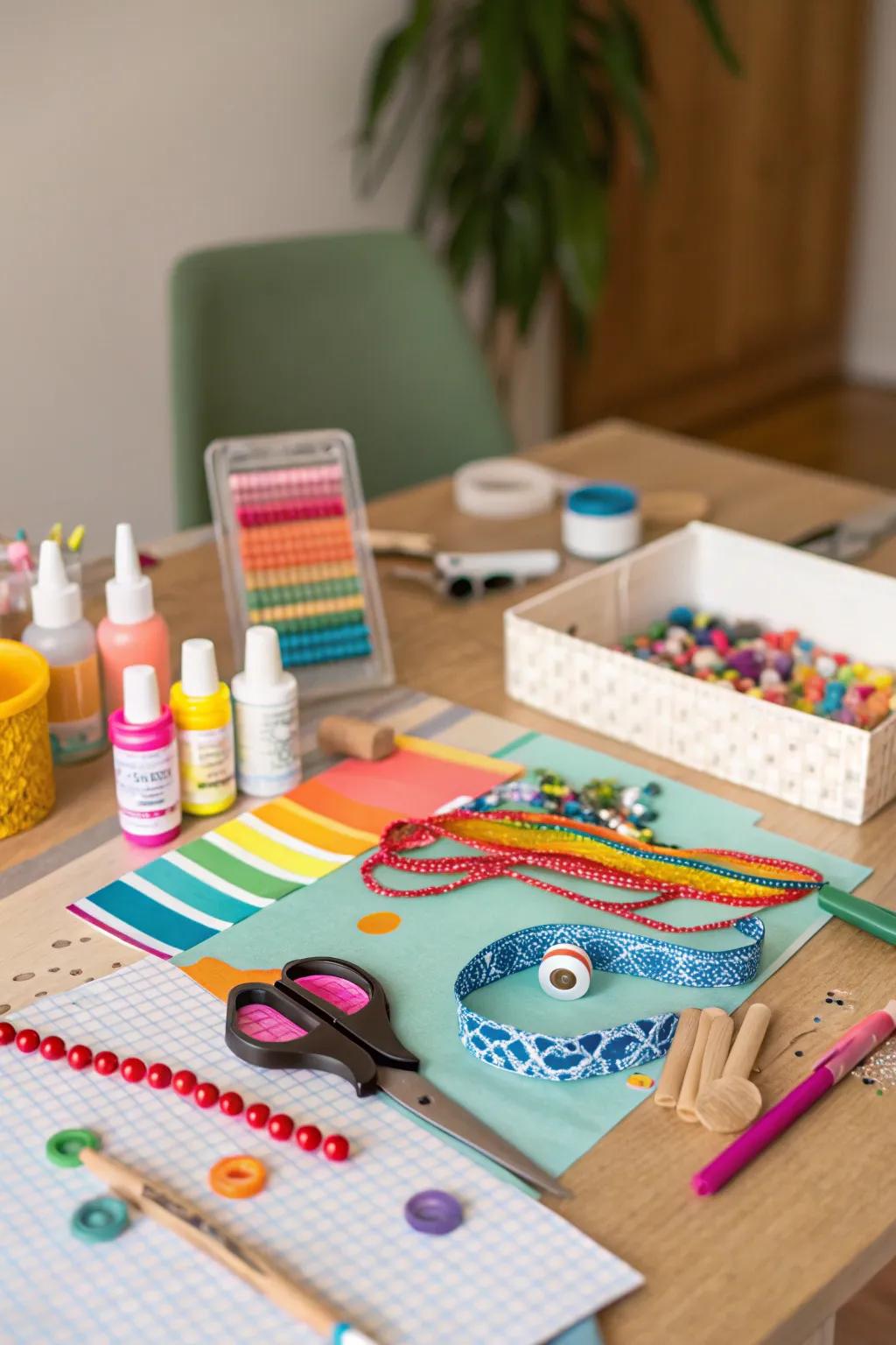 A DIY crafting kit, inspiring creativity and exploration in both kids and adults.