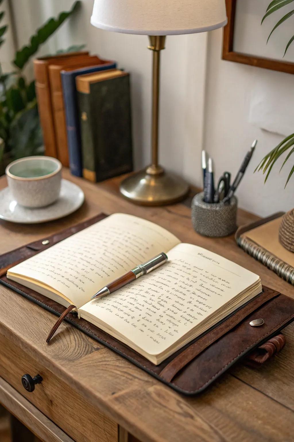 Capture moments with a beautifully bound journal.