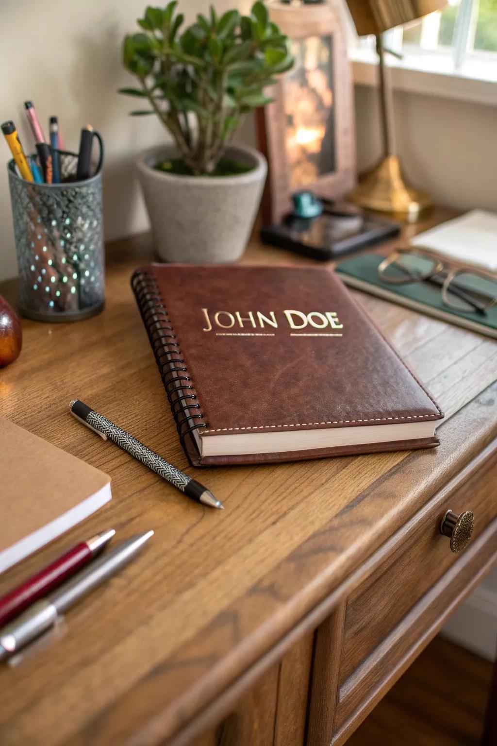 Capture thoughts and ideas in a personalized journal.