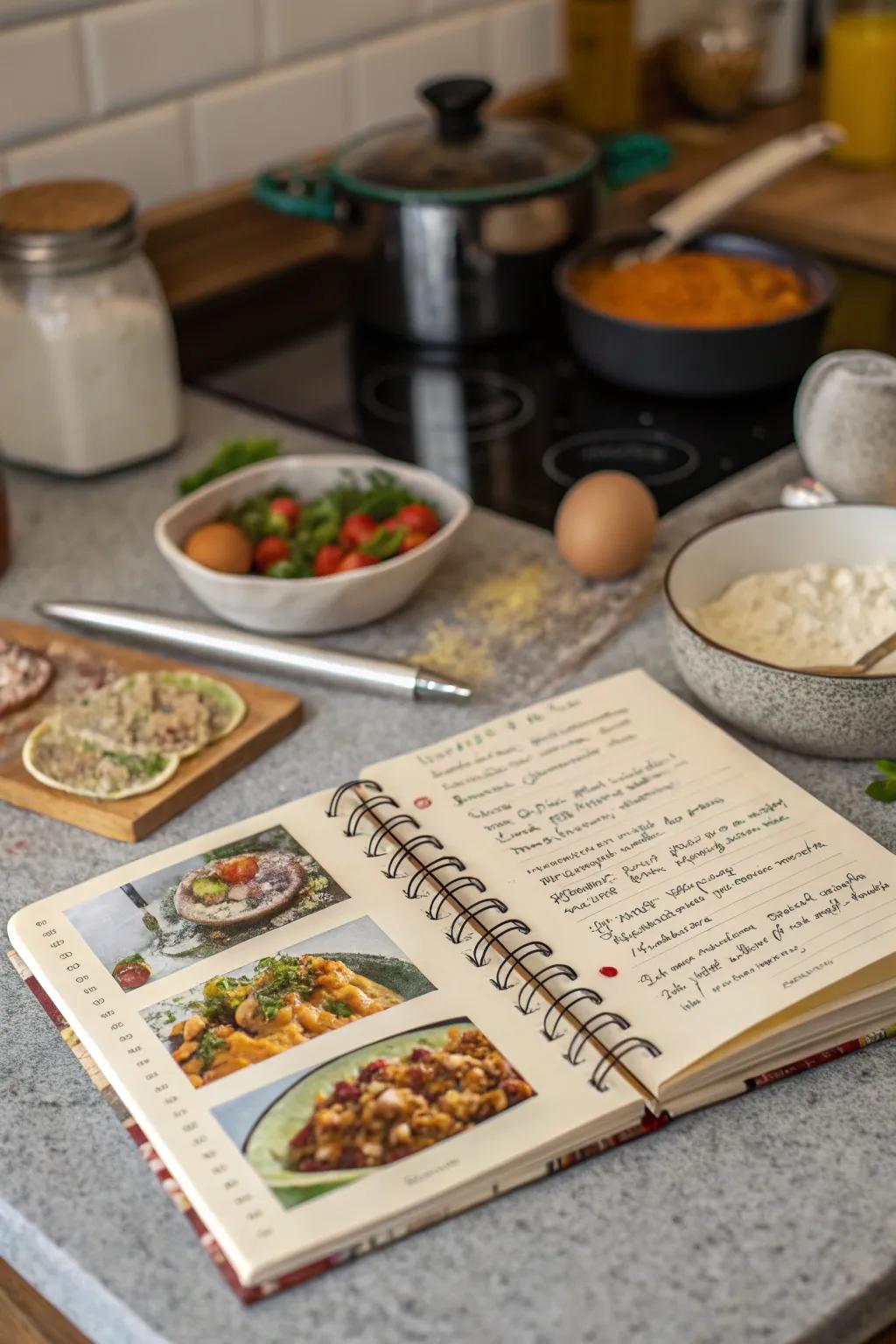 A DIY recipe book to inspire culinary adventures.