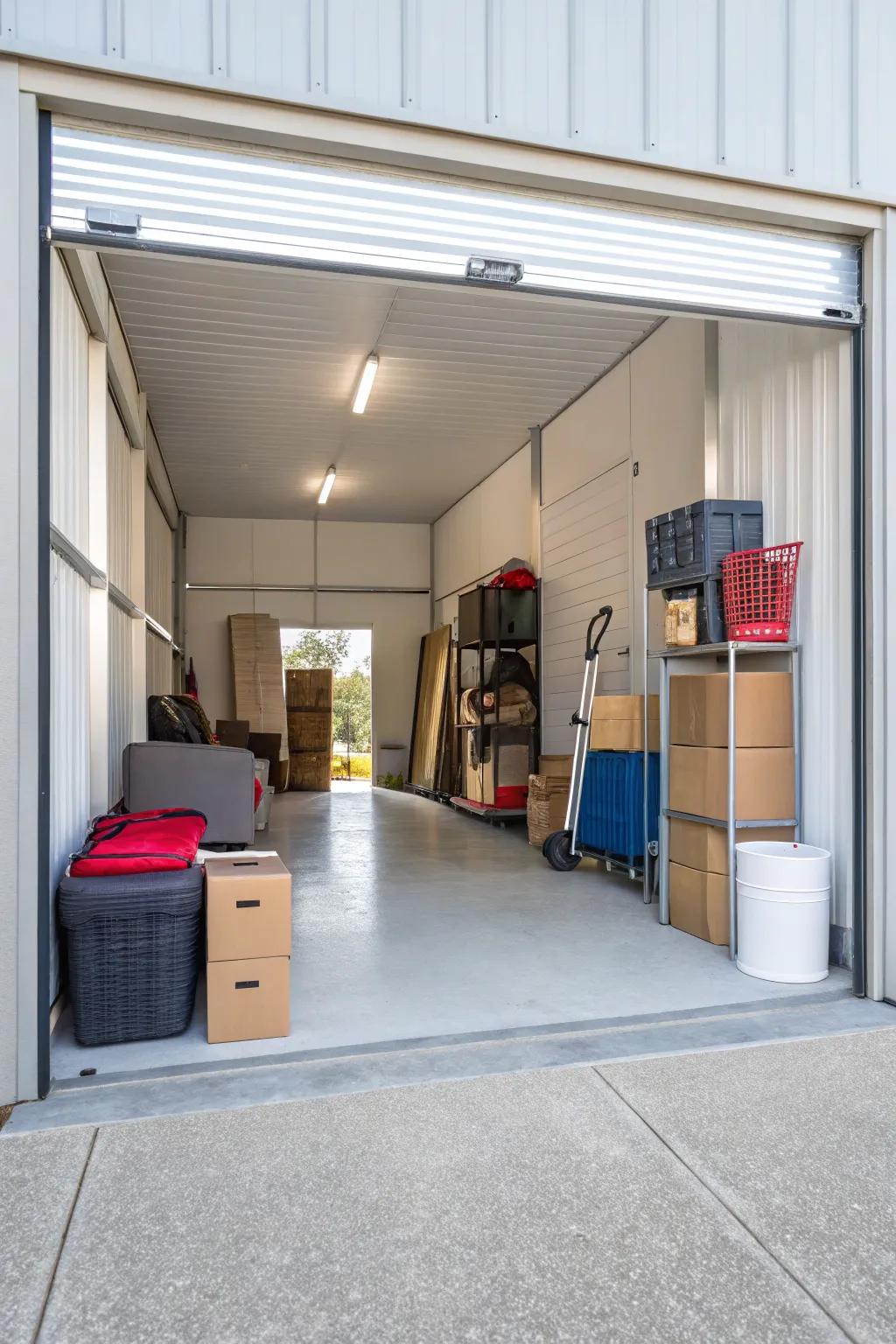 Keeping your storage unit clean ensures a pleasant and organized environment.