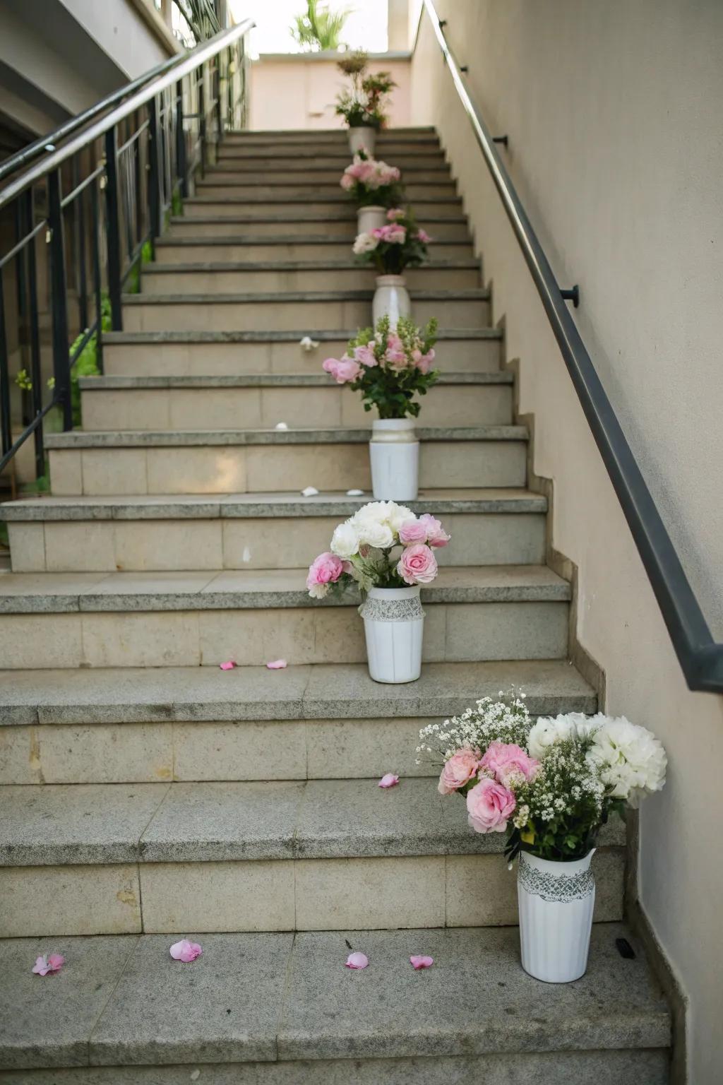 A whimsical staircase arrangement that surprises and delights.