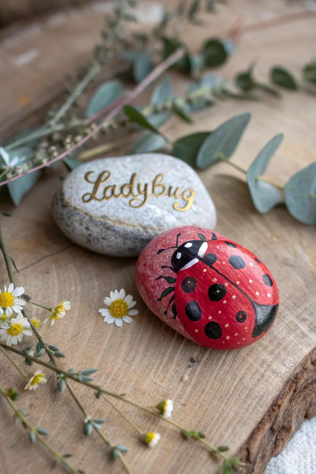Gift a touch of nature's charm with personalized ladybug stones—unique tokens of affection that delight and inspire.
