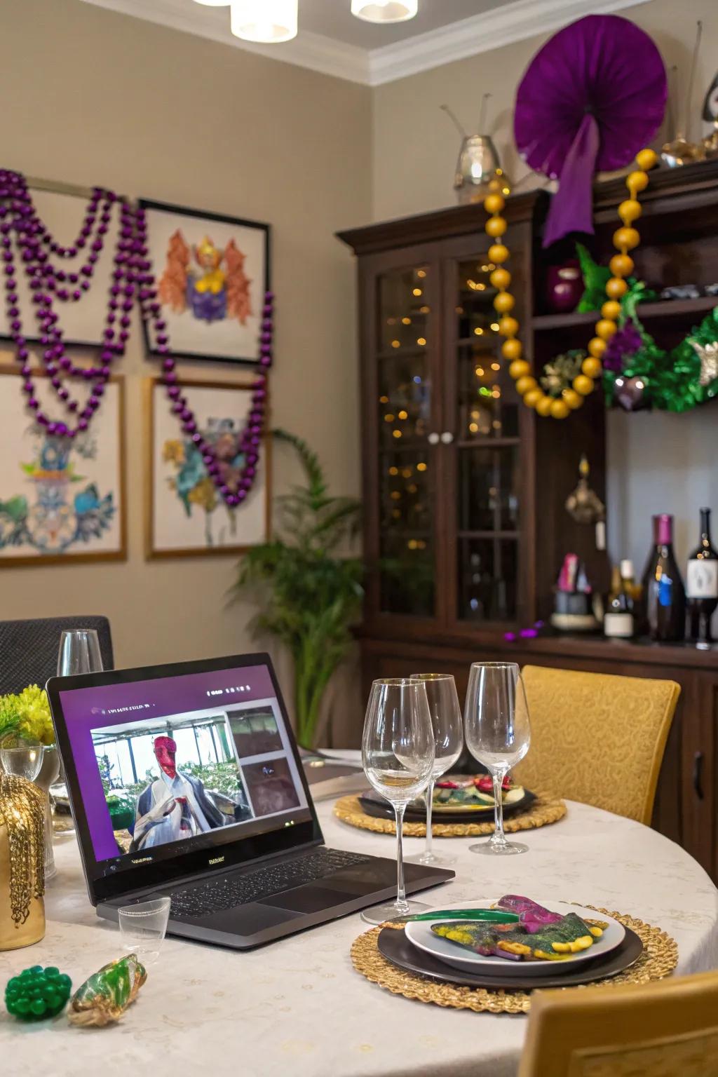 Savor the flavors of Mardi Gras with a virtual wine tasting experience.