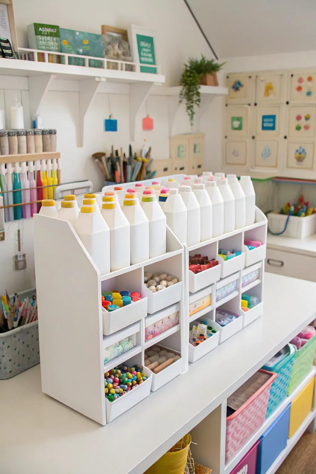 Streamline your space with innovative milk carton storage.