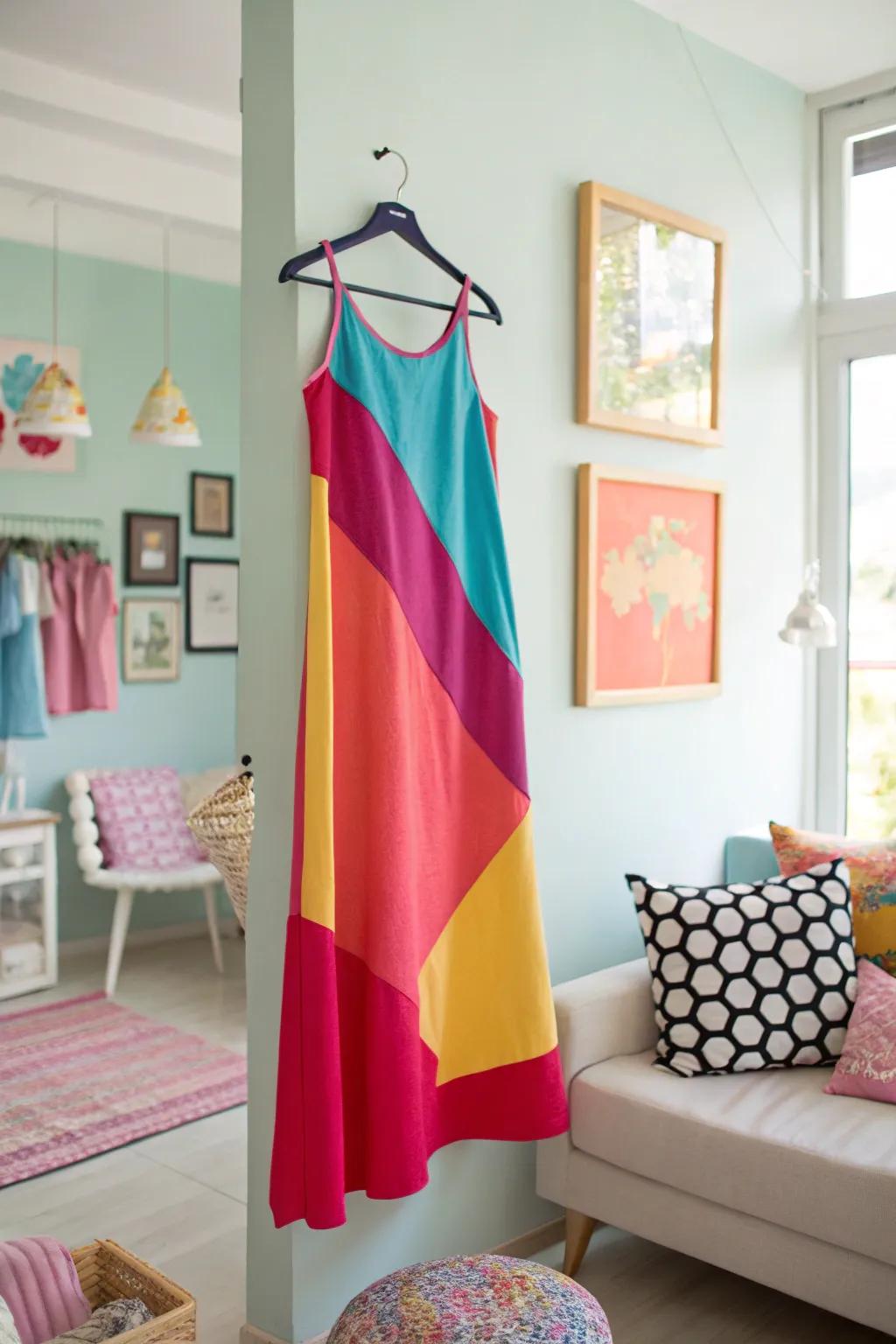 Color block dresses are a fun way to play with fashion.