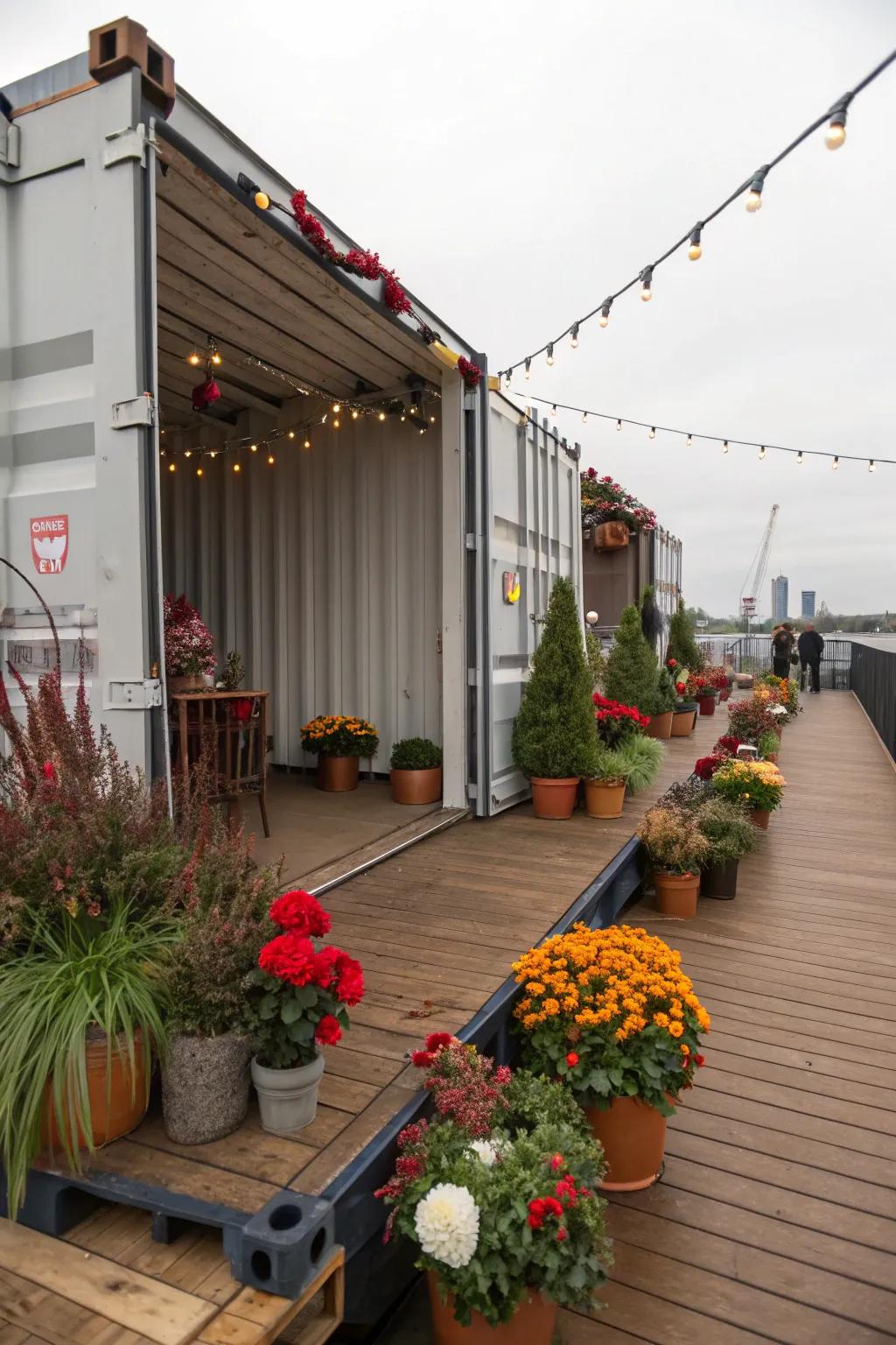 Keep your deck dynamic with seasonal decorations.