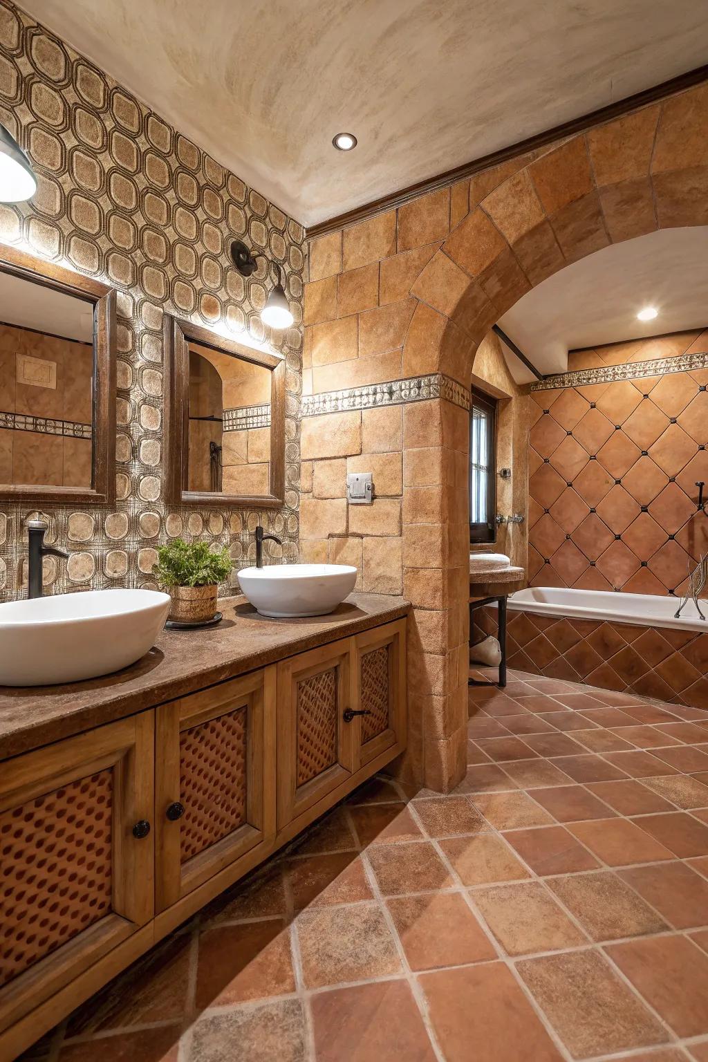 18 Inspiring Terra Cotta Bathroom Ideas 18 Inspiring Terra Cotta Bathroom Ideas