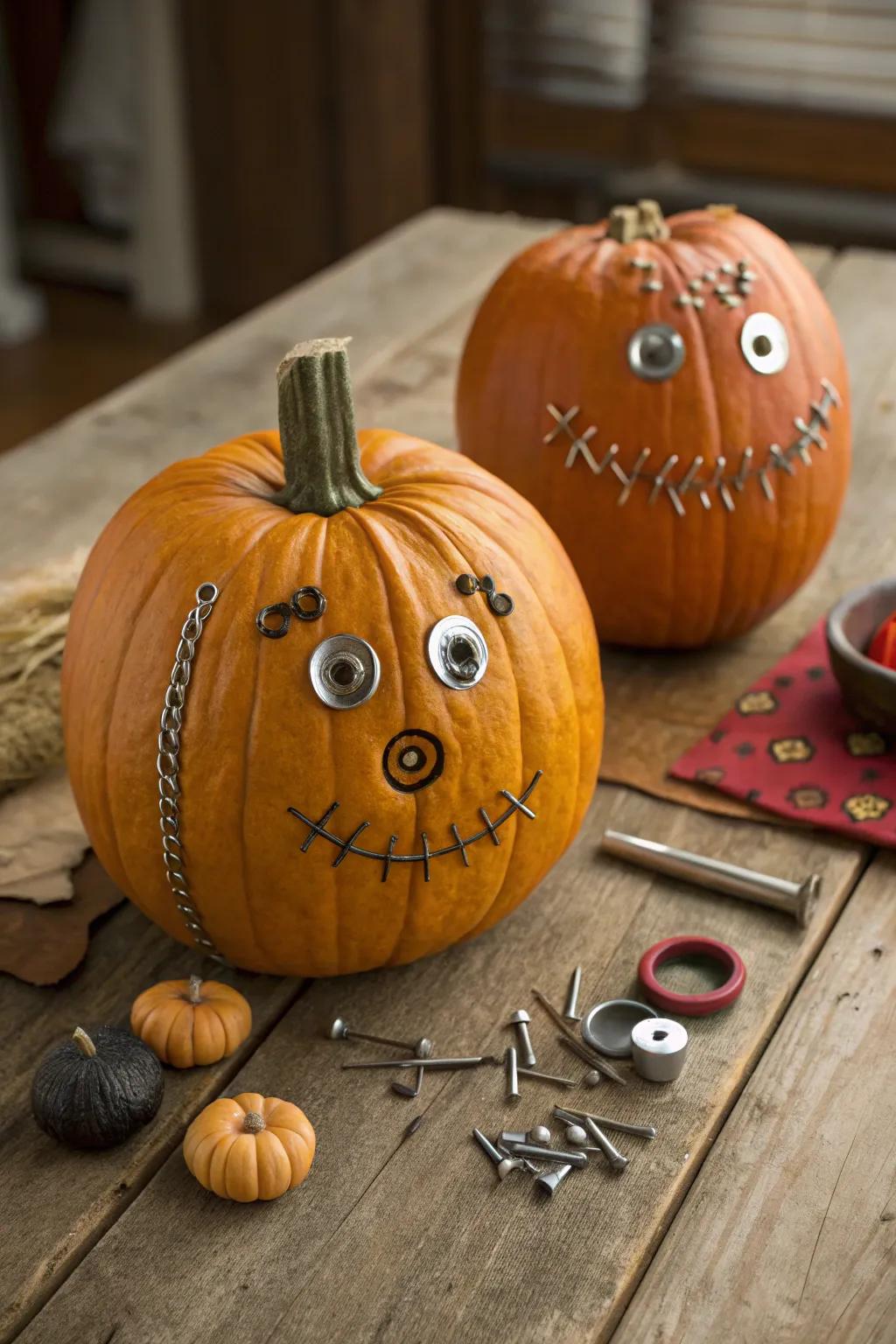 Pumpkins with personality bringing smiles.