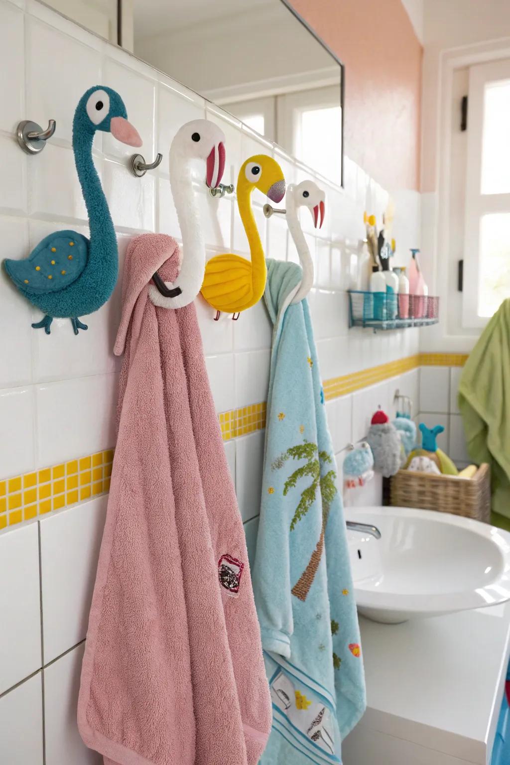 Creative hooks add personality and save space.