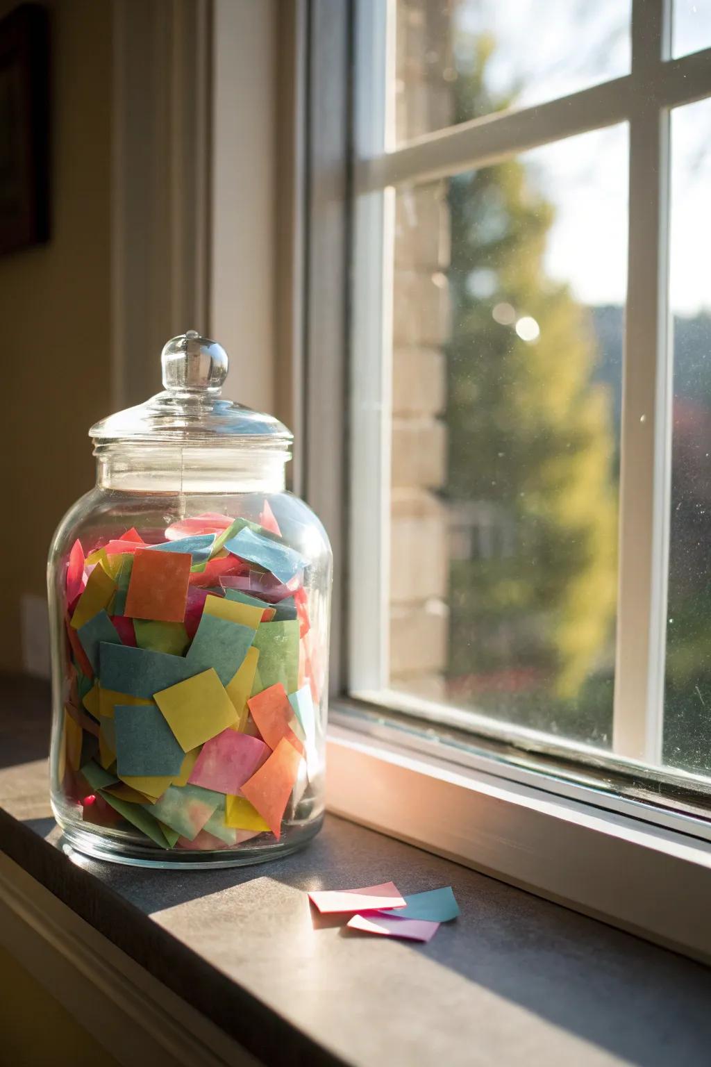 Capture moments with a heartfelt memory jar.