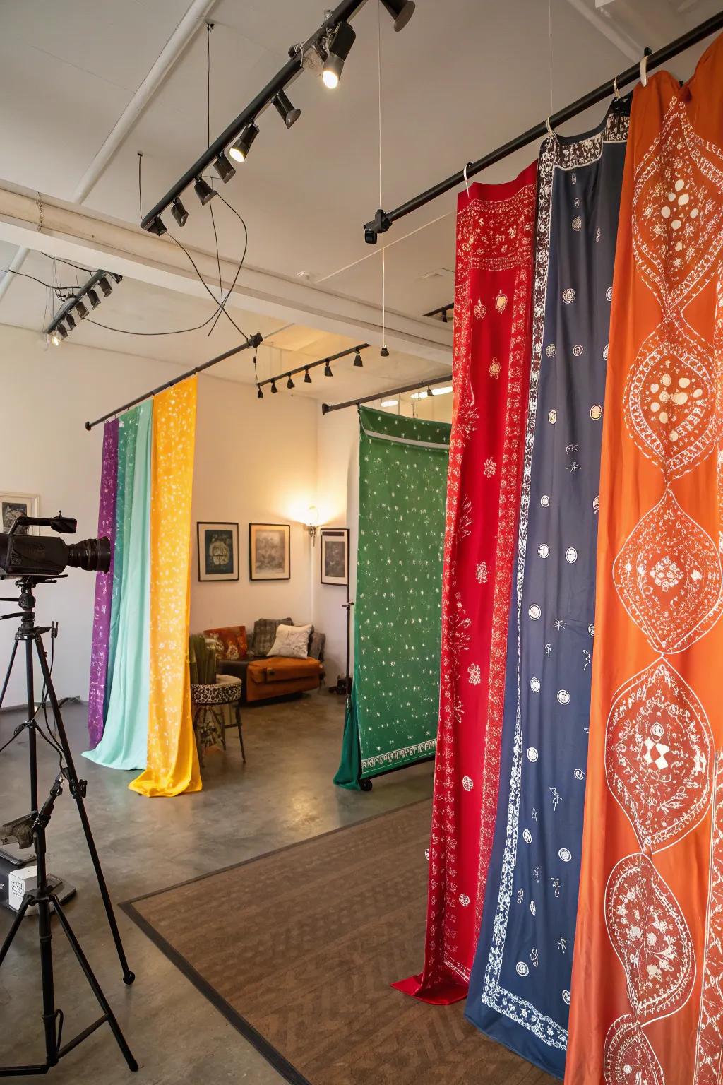 Bandana curtain panels bring a creative flair to your space.