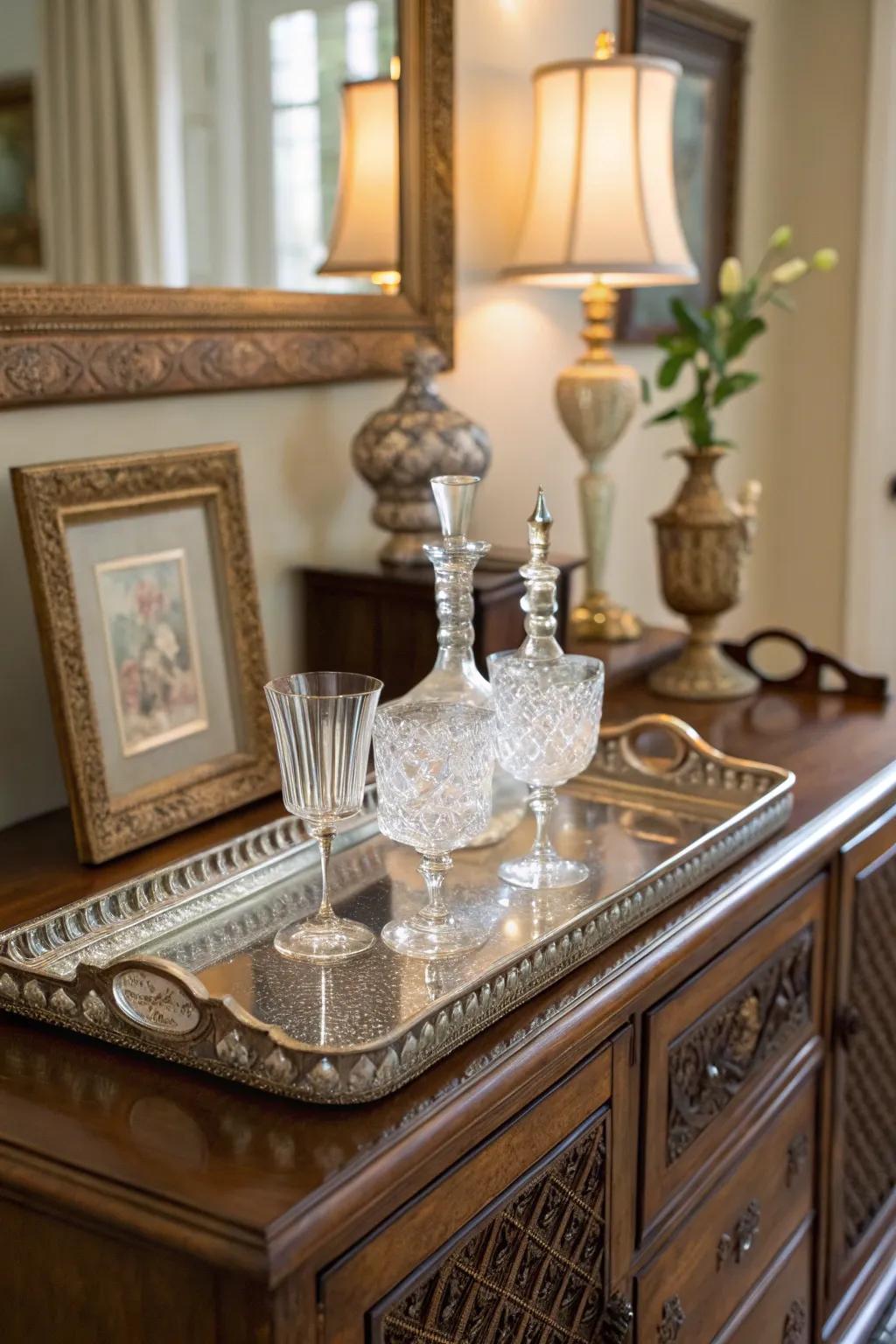 Embrace timeless tradition with a classic tray setup.