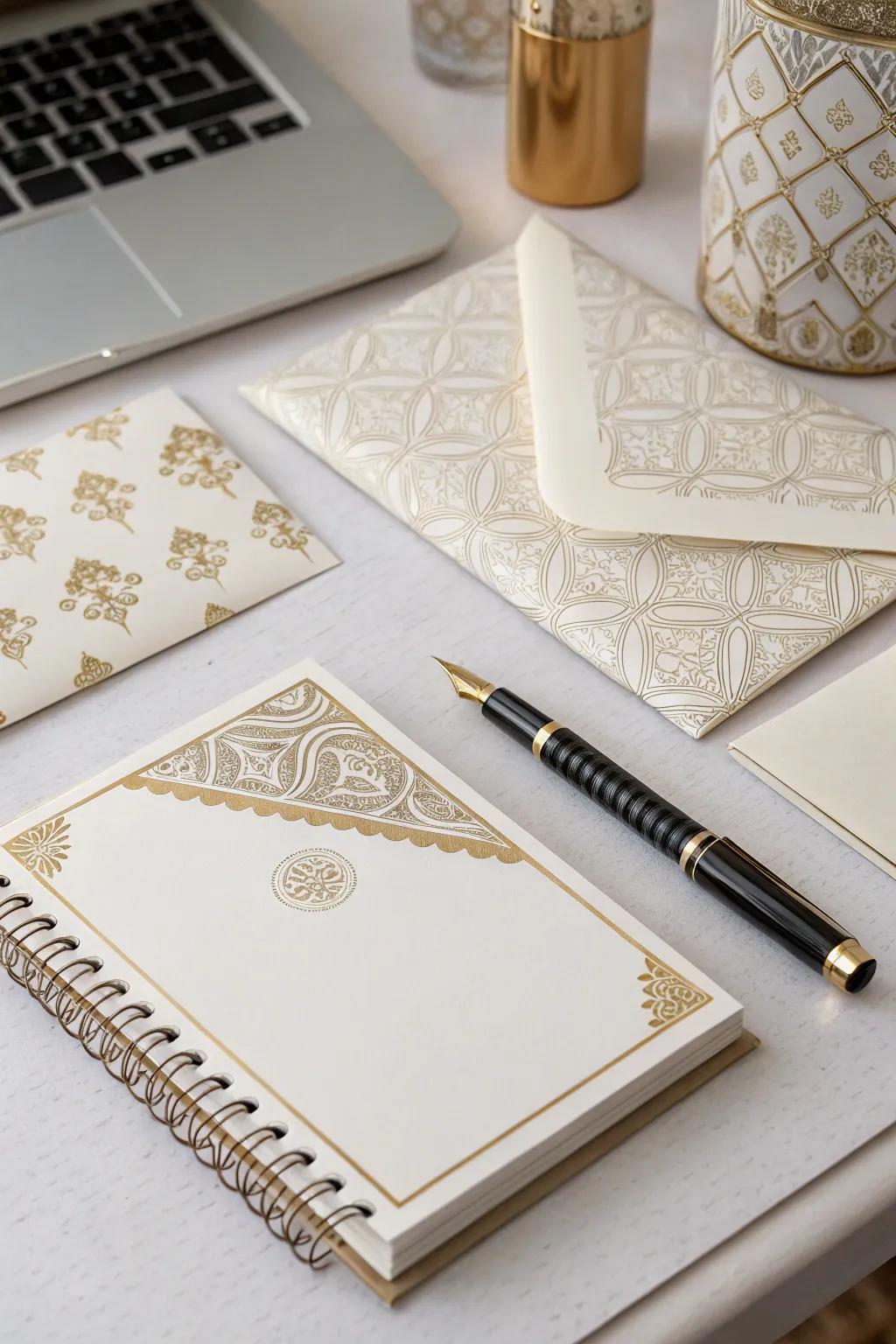 A personalized stationery set that elevates the art of letter writing.