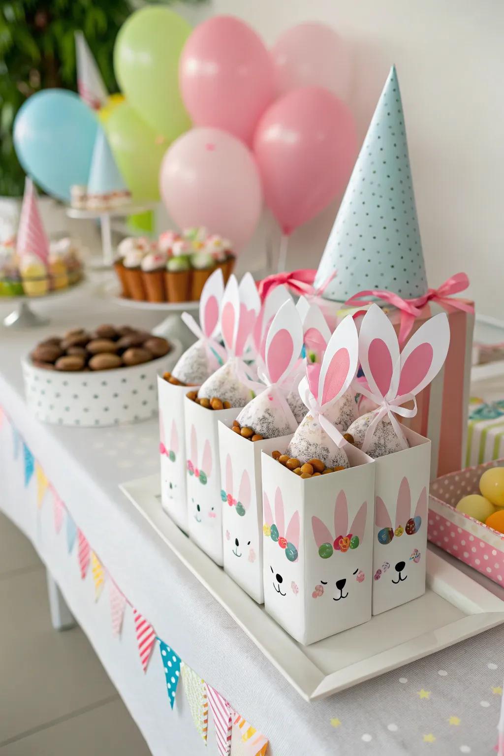 These bunny gift boxes are an adorable way to present small treats.