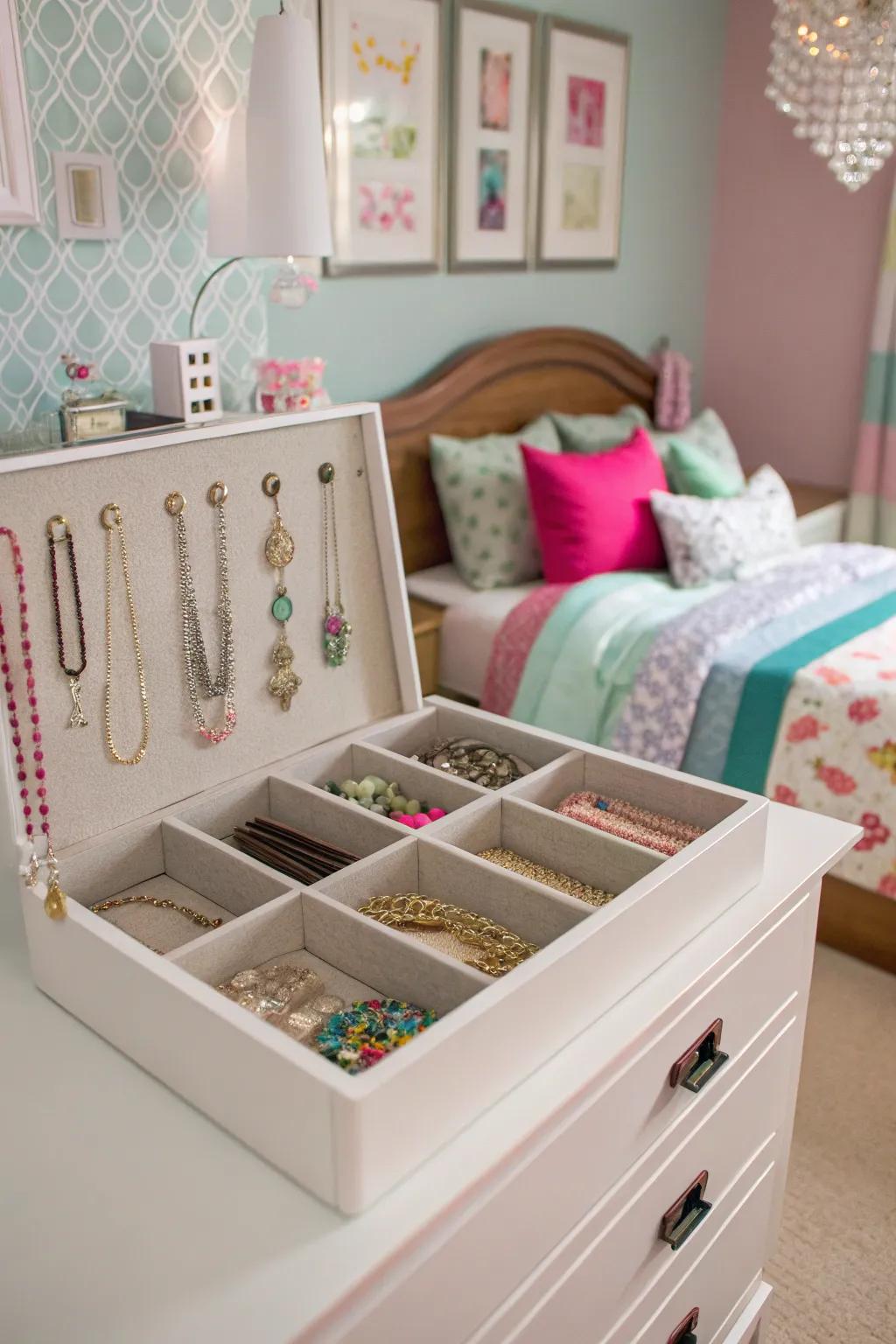 Organize her treasures with a chic jewelry organizer.