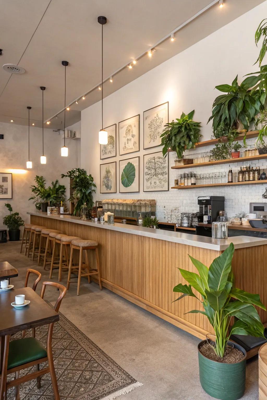 Find tranquility with a Zen-inspired coffee bar.